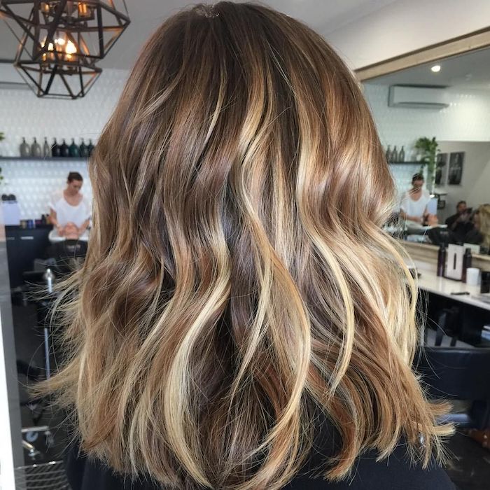 blonde highlights on brown hair at home