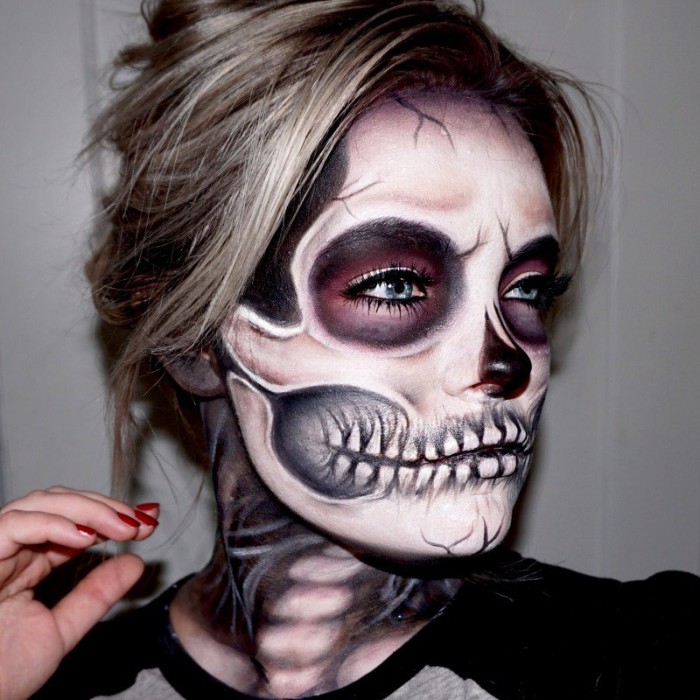 1001 + Ideas for Spooky Halloween Face Paint Suggestions