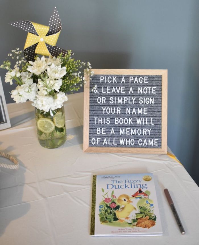 the fuzzy duckling book, unique baby shower themes, white flower bouquet in a vase
