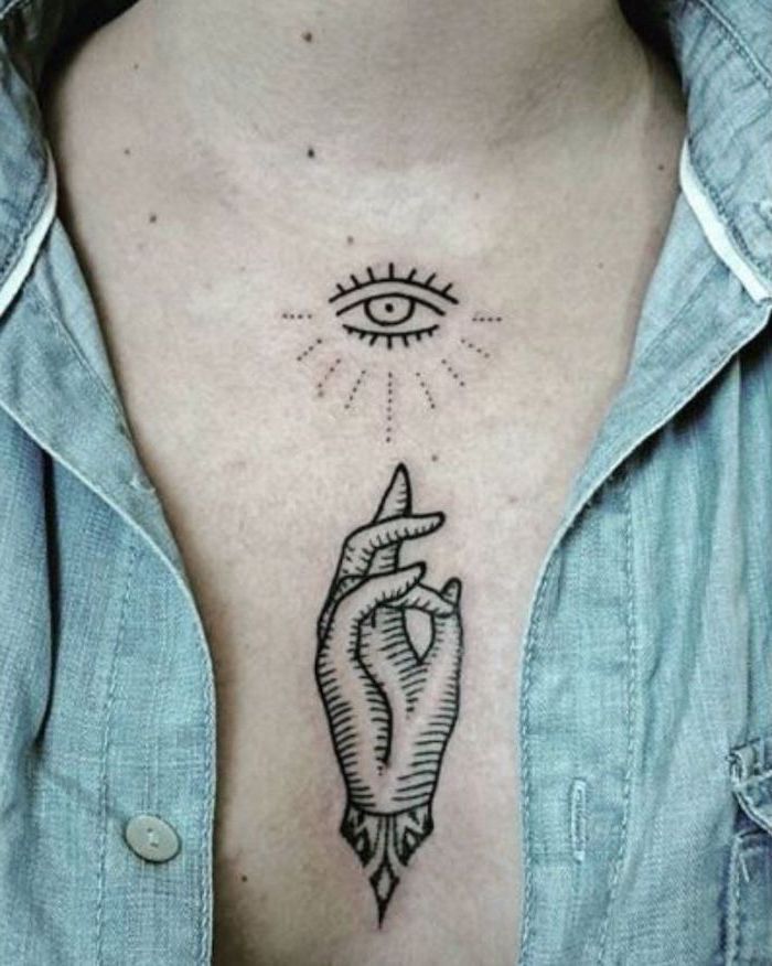 250+ Mens Chest Tattoo Pieces Designs, Ideas (2020) Images Gallery