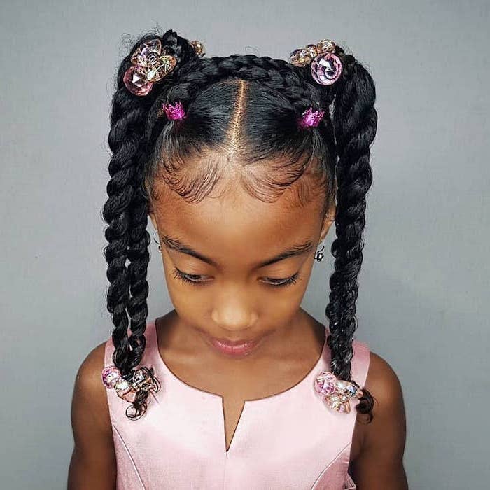 Hairstyles For Little Black Girls- Ponytails