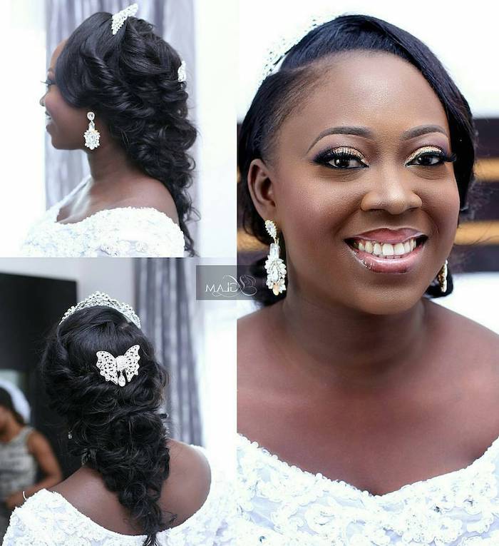 photos from every angle, braided ponytail, tiara and vutterfly hair accessories, easy hairstyles to do yourself