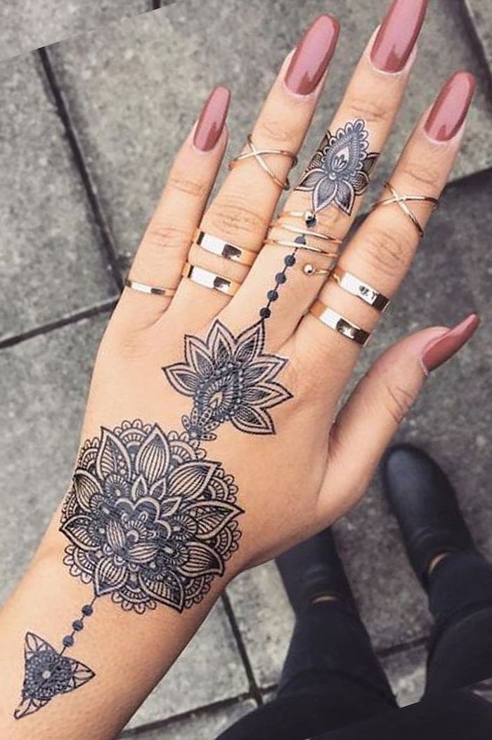 Finger Tattoo Mandala