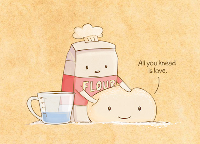 all you knead is love, bag of flour, wallpaper tumblr, jug of water