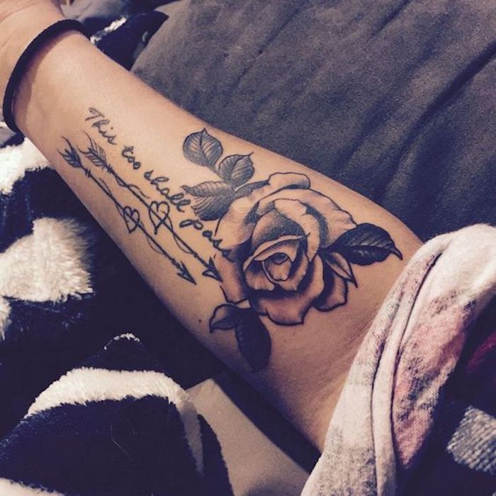 Rosen tattoos frauen arm 18+ Frauen