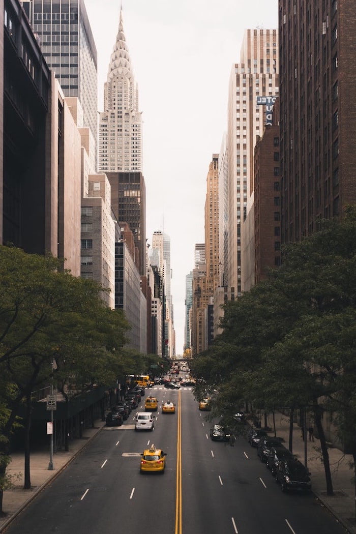 new york city, cute tumblr backgrounds, chrysler building, tall buildings, yellow taxi cabs