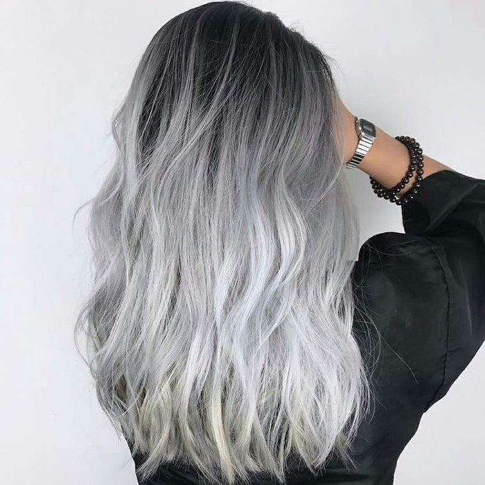 27 Top Images Black Ombre Hair / The Gray Hair Trend 32 Instagram Worthy Gray Ombre Hairstyles Allure