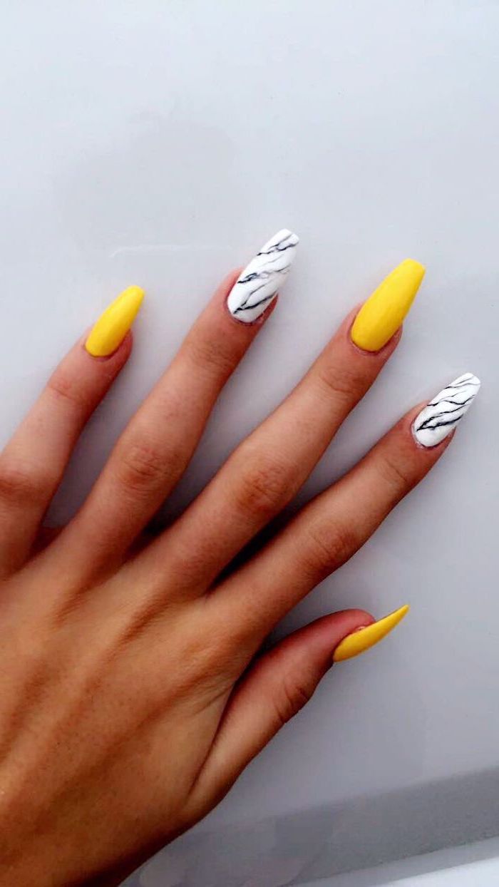 Summer Coffin Yellow Nail Designs Confession Of Rose