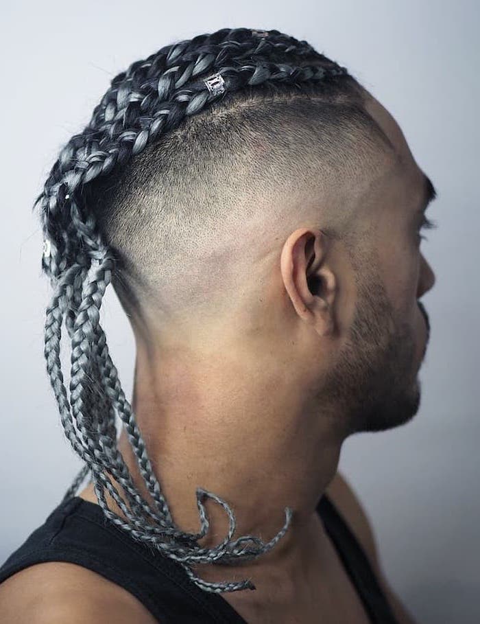 Guy Braids With Beads