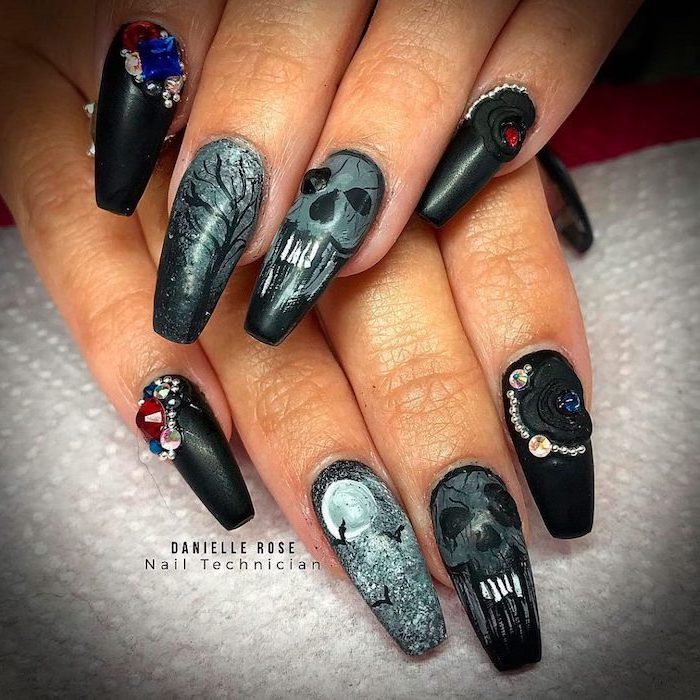 1001 + ideas for awesome and spooky Halloween nails