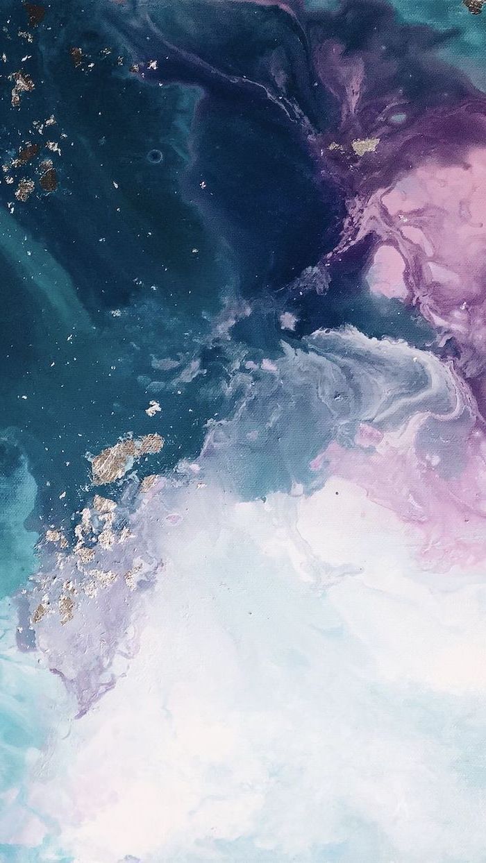 blue pink purple white grey and gold marble, aesthetic iphone wallpaper, colors intertwining